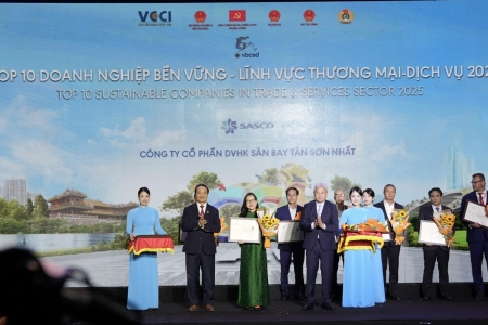 SASCO - 10 năm liên tiếp trong Top 10 Phát triển bền vững Việt Nam