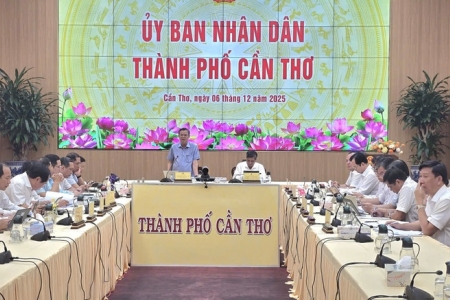 Cần Thơ đánh giá tăng trưởng 2025 và đặt mục tiêu GRDP 10-10,5% năm 2026