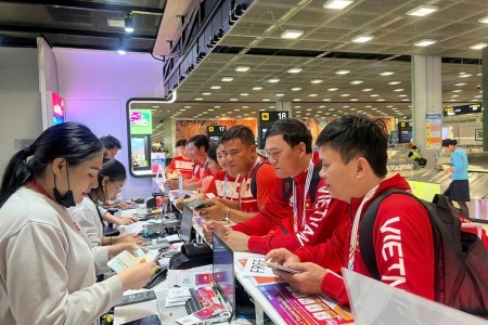 Đoàn Thể thao Việt Nam tới Thái Lan, sẵn sàng chinh phục SEA Games 33