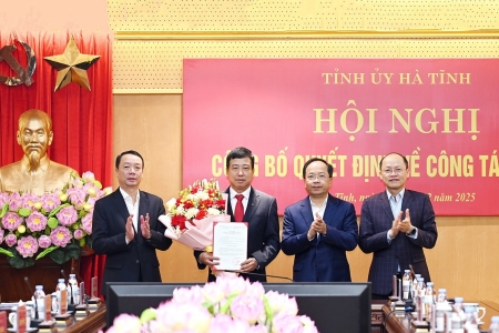 Ban Bí thư chuẩn y chức Chủ nhiệm Ủy ban Kiểm tra Tỉnh ủy Hà Tĩnh