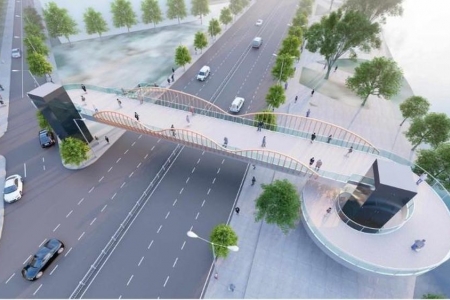 TP. HCM nghiên cứu xây cầu đi bộ kết nối trung tâm với Bến Bạch Đằng