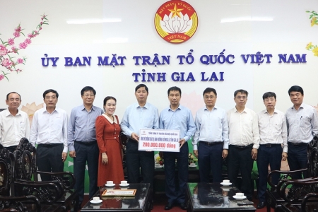 EVNNPT ủng hộ 6 tỉnh, thành phố miền Trung, Tây Nguyên khắc phục hậu quả thiên tai