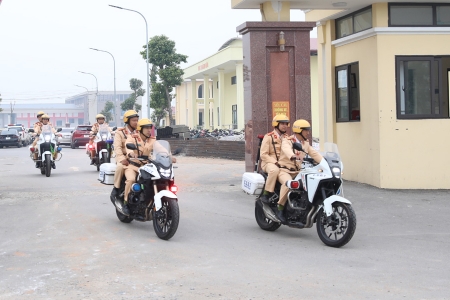 Bắc Ninh: Ra quân thực hiện cao điểm bảo đảm trật tự an toàn giao thông