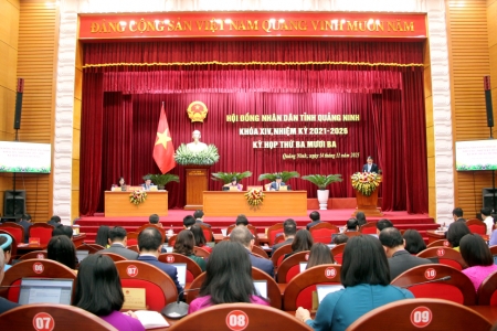 Ngày 15/12 diễn ra Kỳ họp thứ 34, HĐND tỉnh Quảng Ninh khóa XIV