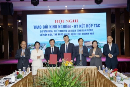 Trao đổi kinh nghiệm và ký kết hợp tác lĩnh vực văn hóa, thể thao và du lịch giữa Thanh Hóa và Lâm Đồng