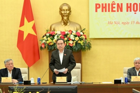 Chủ tịch Quốc hội Trần Thanh Mẫn chủ trì Phiên họp thứ tư của Hội đồng Bầu cử quốc gia