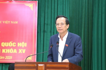 Bộ trưởng Bộ Dân tộc và Tôn giáo Đào Ngọc Dung tiếp xúc cử tri xã Quảng Chính (Thanh Hóa)