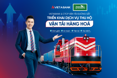 VIETABANK và Công ty Vận tải Đường sắt hợp tác triển khai dịch vụ thu hộ vận tải hàng hóa
