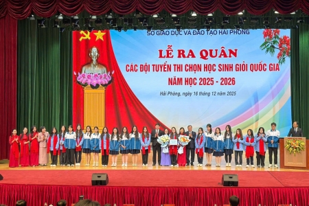 Hải Phòng: 242 học sinh tham gia các đội tuyển thi chọn học sinh giỏi quốc gia năm học 2025 - 2026