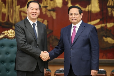 Thủ tướng Phạm Minh Chính tiếp Bộ trưởng Bộ Giáo dục và Thể thao Lào