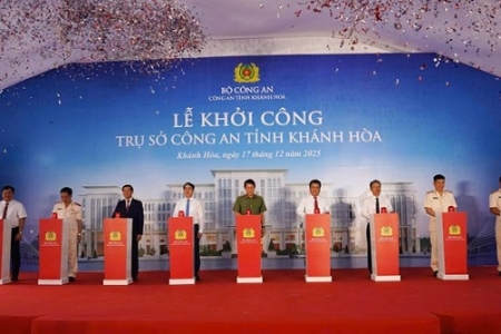 Công an tỉnh Khánh Hòa tổ chức Lễ khởi công xây dựng trụ sở mới