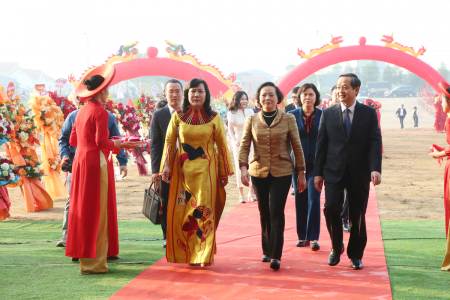 Phó Thủ tướng Chính phủ Phạm Thị Thanh Trà dự Lễ khởi công Dự án Khu công nghiệp Quế Võ II - Giai đoạn 2