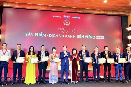 Gạo Hapro thượng hạng ST25 được vinh danh TOP 10 Sản phẩm - Dịch vụ Xanh - Bền vững 2025