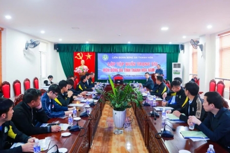 Khai mạc lớp tập huấn trọng tài bóng đá tỉnh Thanh Hóa năm 2025