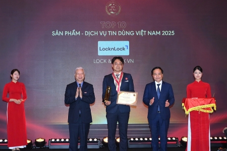 LocknLock vinh dự 14 năm liên tiếp lọt “Top 10 Sản phẩm - Dịch vụ Tin Dùng Việt Nam”