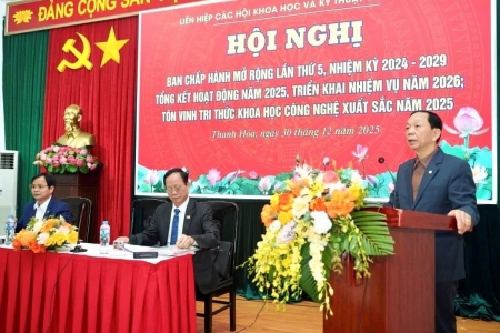 Liên hiệp các Hội Khoa học và Kỹ thuật Thanh Hóa tổ chức hội nghị tổng kết hoạt động năm 2025