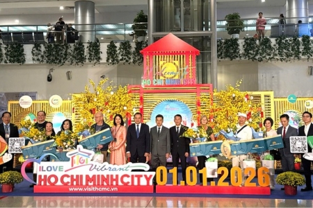 Khách quốc tế “xông đất” TP. HCM đầu năm mới 2026