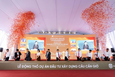 Đồng loạt khởi công hai dự án hạ tầng giao thông trọng điểm: Cầu Phú Mỹ 2 và Cầu Cần Giờ