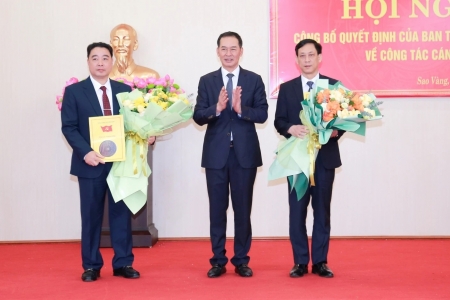 Hội nghị công bố Quyết định của Ban Thường vụ Tỉnh ủy Thanh Hóa về công tác cán bộ