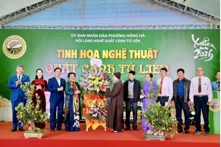 Hà Nội: Phường Hồng Hà khai hội “Quất Tứ Liên – Đào Nhật Tân"