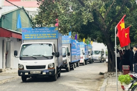 Thanh Hóa: Ra quân tuyên truyền bảo đảm vệ sinh an toàn thực phẩm dịp Tết Bính Ngọ 2026