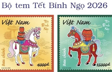 Phát hành bộ tem chào đón năm mới Tết Bính Ngọ 2026