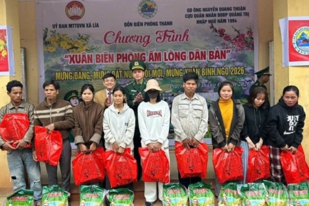 Quảng Trị: Mang xuân ấm đến với đồng bào khó khăn vùng biên