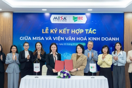 MISA ký kết hợp tác với Viện Văn hóa Kinh doanh