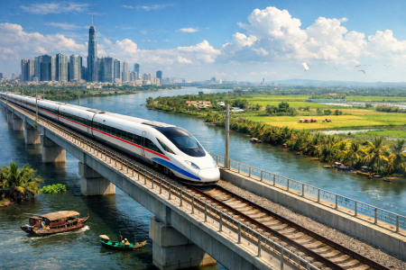 Xem xét đề xuất làm đường sắt tốc độ cao TP. HCM – Cần Thơ – Cà Mau