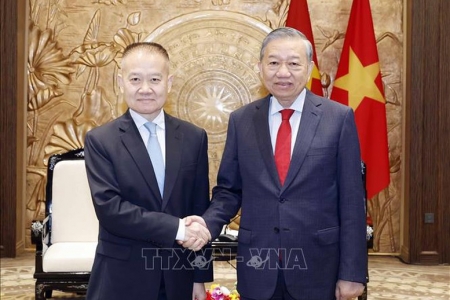 Tổng Bí thư Tô Lâm tiếp Đặc phái viên của Tổng Bí thư, Chủ tịch nước Trung Quốc Tập Cận Bình