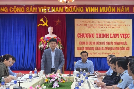Ban Chỉ đạo 389 tỉnh Quảng Ngãi: Buôn lậu, gian lận thương mại vẫn có diễn biến phức tạp