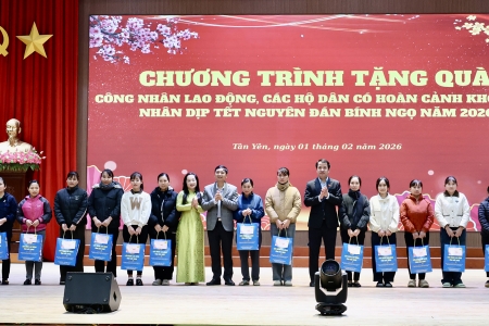 Tết ấm áp với công nhân, người lao động có hoàn cảnh khó khăn ở Bắc Ninh