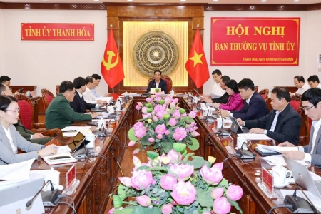 Ban Thường vụ Tỉnh ủy Thanh Hóa xem xét nhiều nội dung quan trọng về đầu tư, phân bổ ngân sách