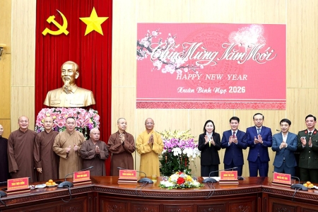 Lãnh đạo tỉnh Ninh Bình đón tiếp các đoàn tôn giáo đến thăm, chúc Tết Nguyên đán Bính Ngọ 2026
