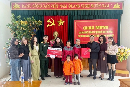 Viettel Thanh Hóa trao quà tết tới các đối tượng đang được chăm sóc, nuôi dưỡng tại trung tâm bảo trợ xã hội số 2