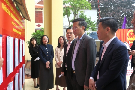 Lãnh đạo UBND thành phố Hải Phòng kiểm tra công tác bầu cử tại một số địa phương