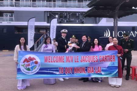 Gia Lai: Tàu du lịch quốc tế đầu năm mới 2026 cập Cảng Quy Nhơn