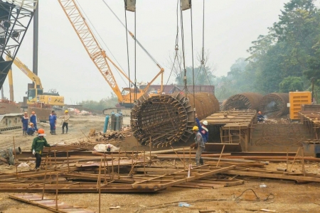 Khi Hà Nội vào Xuân, công trường không ngủ: Hối hả thi công dự án trọng điểm