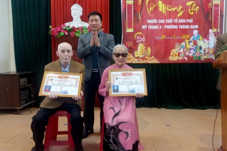 Phường Thành Nam: tổ chức Lễ mừng thọ các cụ cao niên Xuân Bính Ngọ 2026