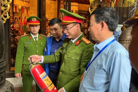 Ninh Bình bảo đảm tuyệt đối an toàn PCCC Lễ khai Ấn Đền Trần Xuân Bính Ngọ 2026