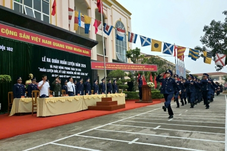 Hải đội 102 ra quân huấn luyện năm 2026: Phát huy truyền thống, quyết tâm hoàn thành xuất sắc nhiệm vụ