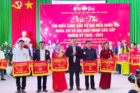 Bắc Ninh: Hội thi tìm hiểu về cuộc bầu cử đại biểu Quốc hội khóa XVI và đại biểu HĐND các cấp nhiệm kỳ 2026 - 2031.