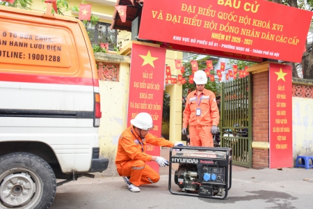 EVNHANOI: Sẵn sàng cấp điện ổn định phục vụ bầu cử