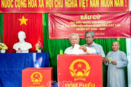 Cà Mau: Gần 1,8 triệu cử tri toàn tỉnh phấn khởi đi bầu cử