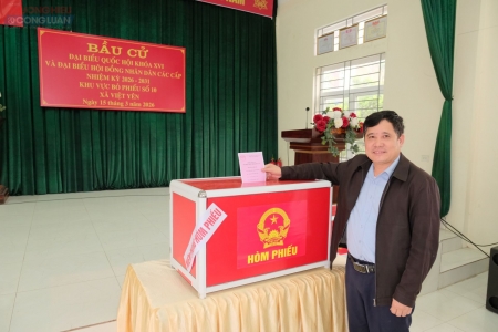 Hưng Yên: 99,57% cử tri đi bầu cử đại biểu Quốc hội khóa XVI và đại biểu HĐND các cấp