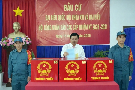 An Giang: Hơn 3.000.000 cử tri hăng hái bầu cử Quốc hội và HĐND các cấp