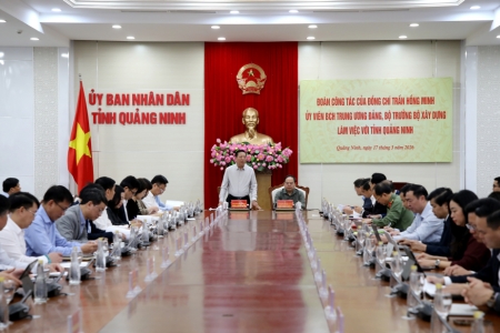 Bộ trưởng Bộ Xây dựng Trần Hồng Minh làm việc với tỉnh Quảng Ninh