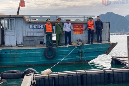 Quảng Ninh tăng cường kiểm soát, xử lý vi phạm về quy định đánh bắt hải sản trên biển