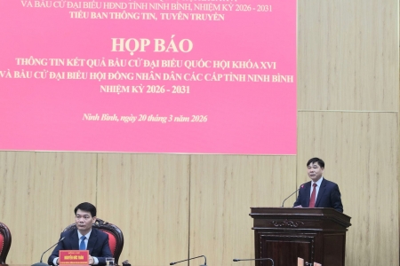 Ninh Bình công bố kết quả bầu cử, tỷ lệ cử tri đạt 99,53%