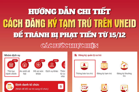 Hướng dẫn đăng ký tạm trú qua VNeID để tránh bị xử phạt hành chính từ năm 2026